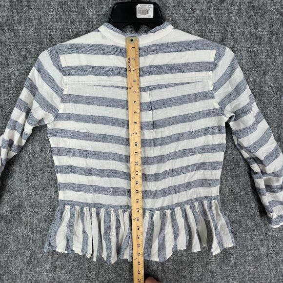 Lucky Brand‎ Shirt Womens Small Striped Buttons Casual Regular Long-Sleeve Top - Picture 10 of 12